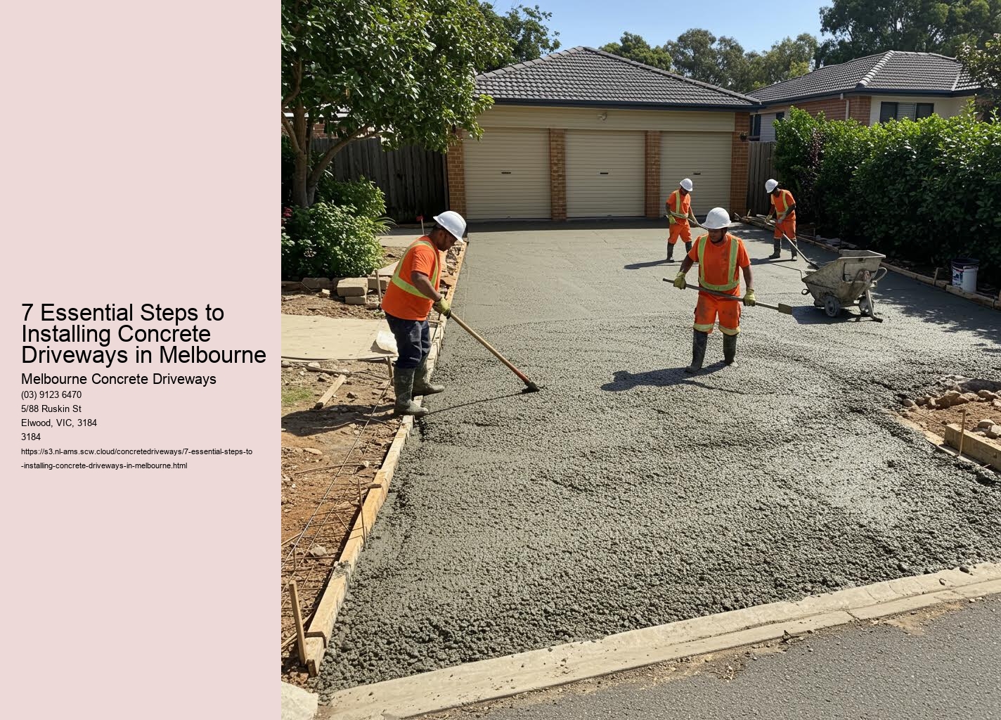 7 Essential Steps to Installing Concrete Driveways in Melbourne