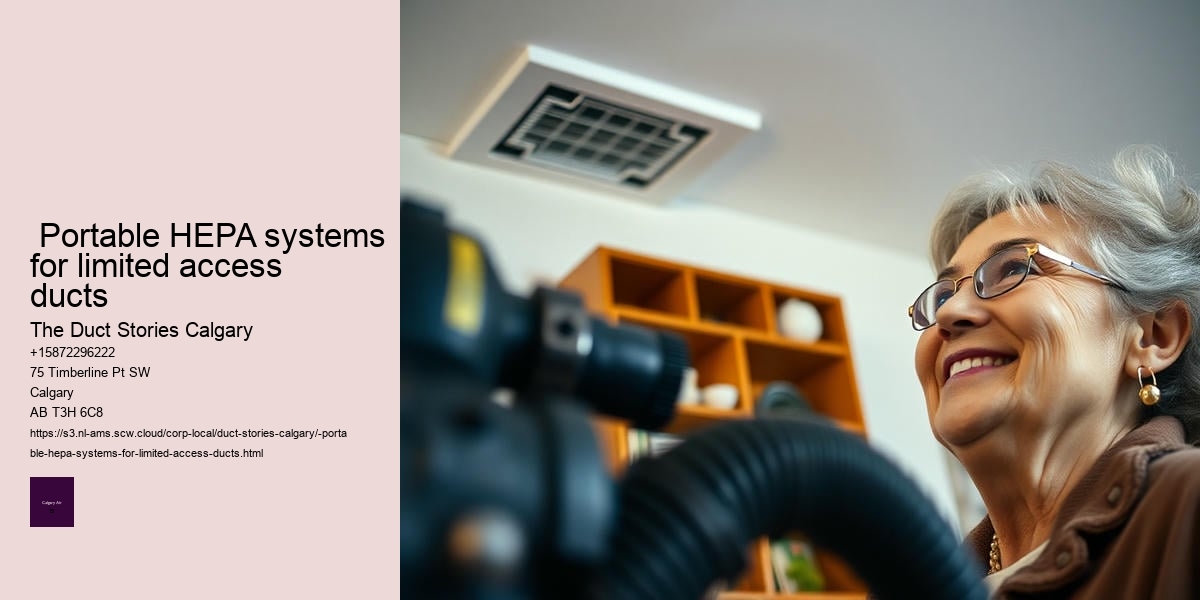  Portable HEPA systems for limited access ducts