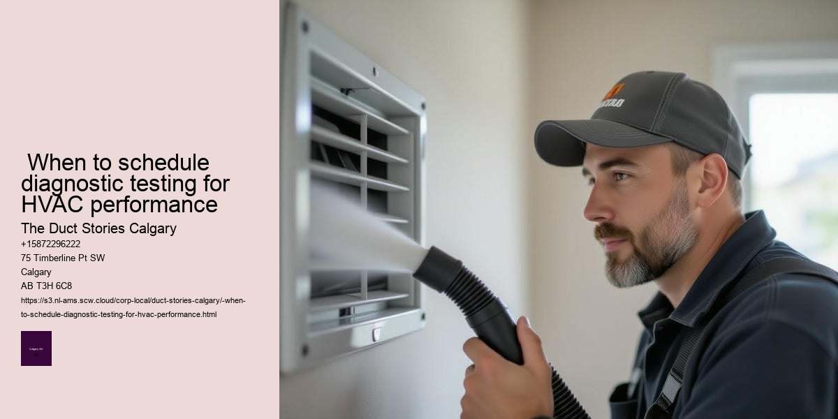  When to schedule diagnostic testing for HVAC performance