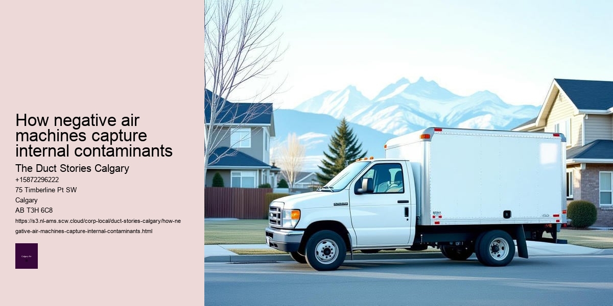 How negative air machines capture internal contaminants