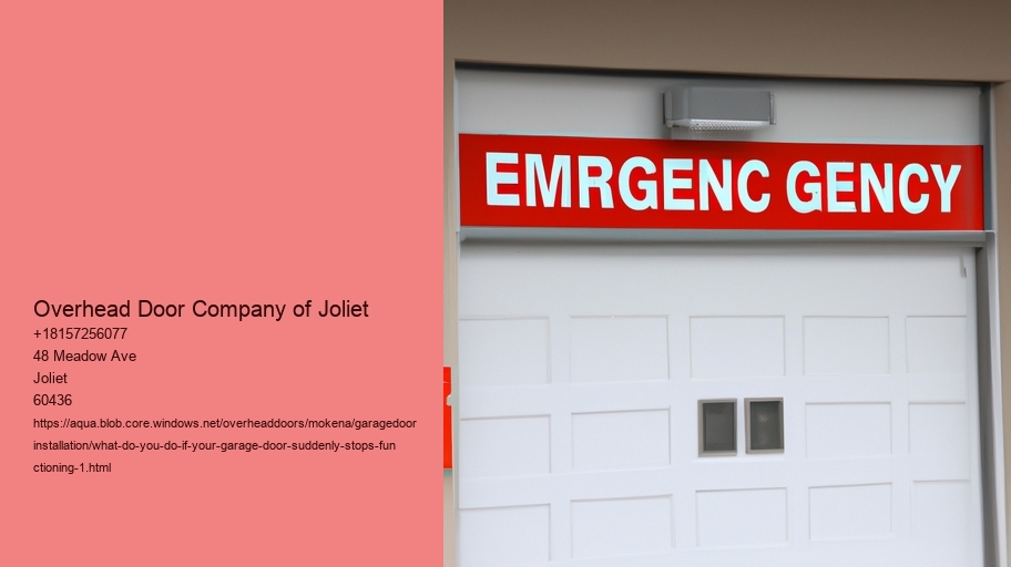 What do you do if your garage door suddenly stops functioning?