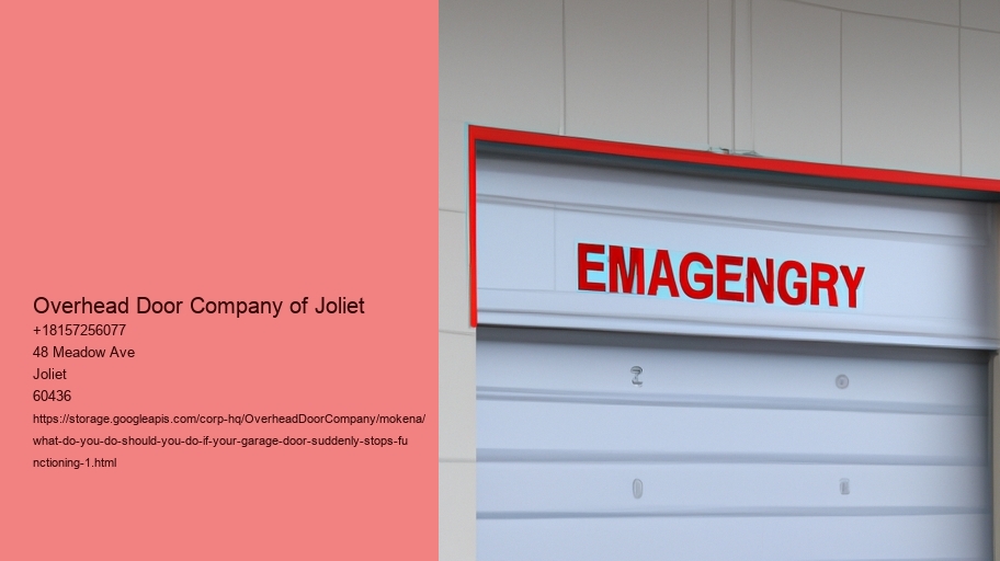 What do you do should you do if your garage door suddenly stops functioning?