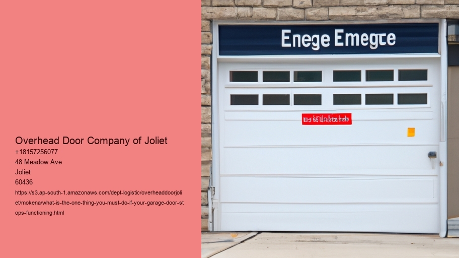 What is the one thing You Must Do If Your Garage Door Stops Functioning?