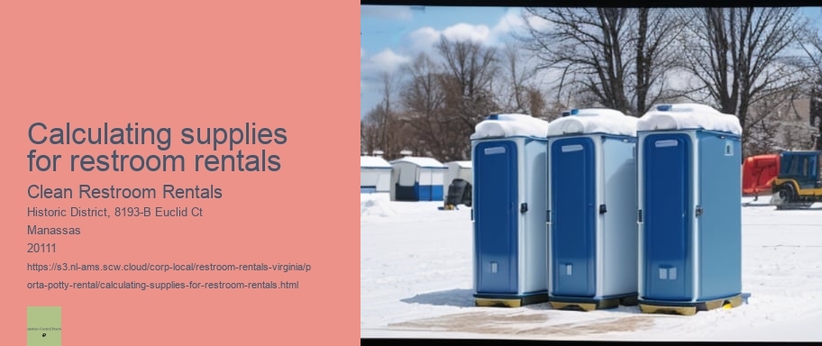 Calculating supplies for restroom rentals