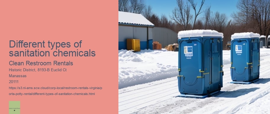 Different types of sanitation chemicals
