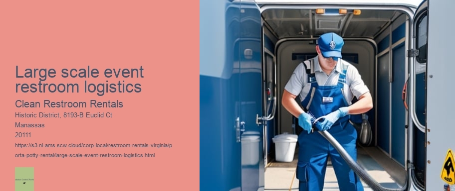 Large scale event restroom logistics