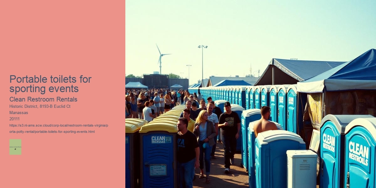 Portable toilets for sporting events