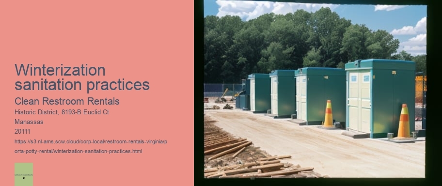 Winterization sanitation practices