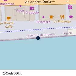 Posizione della concessione balneare Comune di Imperia, A. 2014, N. 9