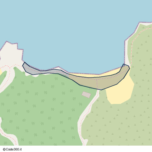Posizione della spiaggia Spiaggia nei pressi di La Maddalena