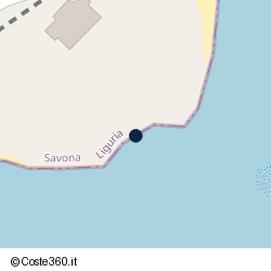 Posizione della concessione balneare Comune di Alassio, A. 2013, N. 02