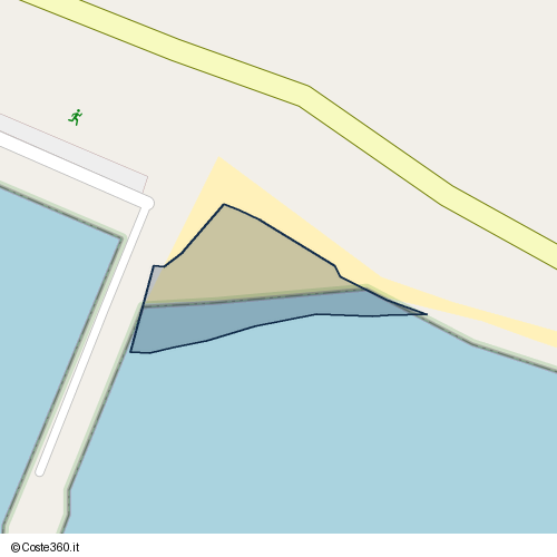 Posizione della spiaggia Spiaggia nei pressi di Montecorice