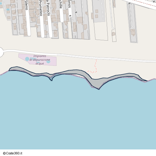 Posizione della spiaggia Spiaggia nei pressi di Via Prometeo, Castelvetrano, 91022