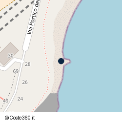 Posizione della concessione demaniale marittima Comune di Bordighera, A. 2018, N. 21