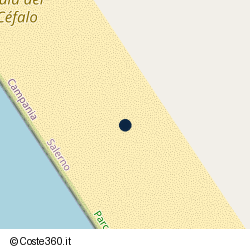 Posizione della concessione demaniale marittima Comune di Camerota, A. 2008, N. 25