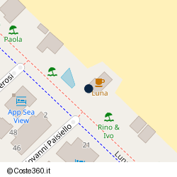 Posizione della concessione demaniale marittima Comune di Riccione, A. 2014, N. 355