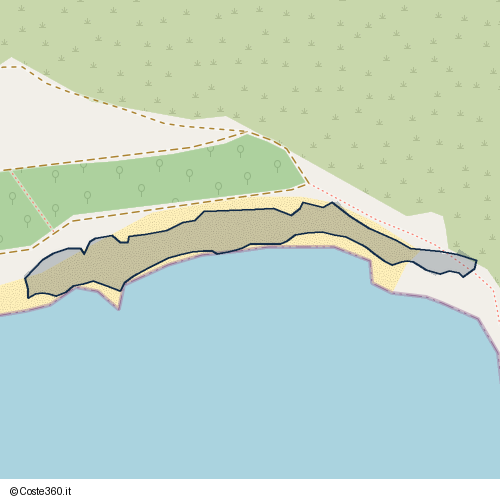 Posizione della spiaggia Spiaggia nei pressi di Murera/Muravera, 09043
