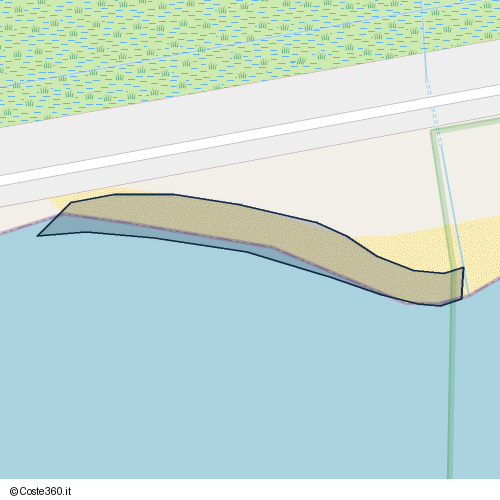 Posizione della spiaggia Spiaggia nei pressi di Piombino, 57025
