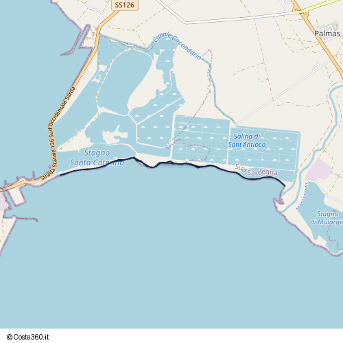 Posizione della spiaggia Spiaggia senza nome (localizzazione generica)