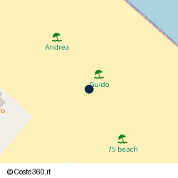 Posizione della concessione demaniale marittima Comune di Riccione, A. 2015, N. 532