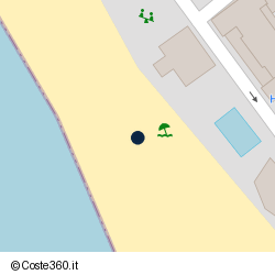 Posizione della concessione balneare Comune di Cecina, A. 2015, N. 51
