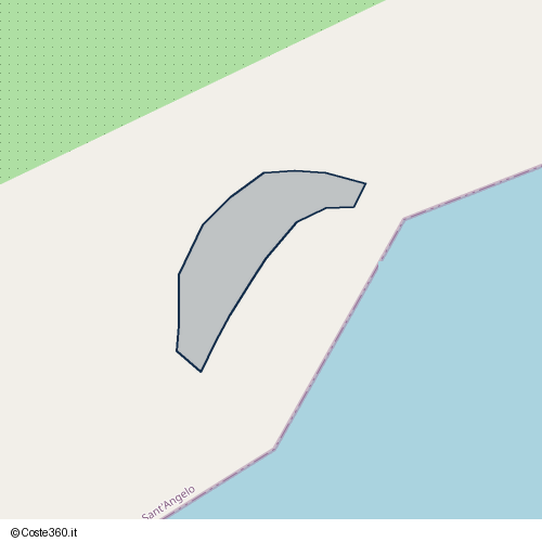 Posizione della spiaggia Spiaggia nei pressi di Monte Sant'Angelo