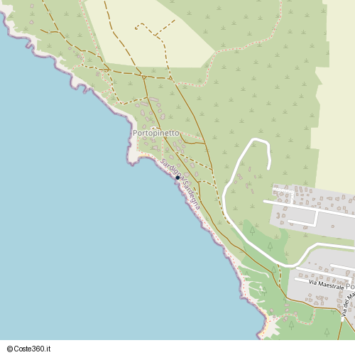 Posizione della spiaggia Spiaggia nei pressi di Arresi/Sant'Anna Arresi, 09010