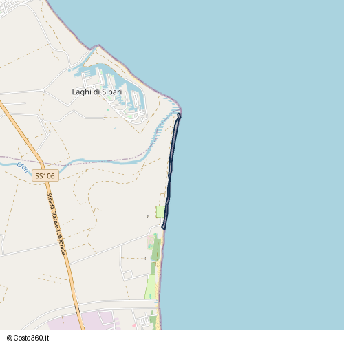 Posizione della spiaggia Spiaggia nei pressi di 87064