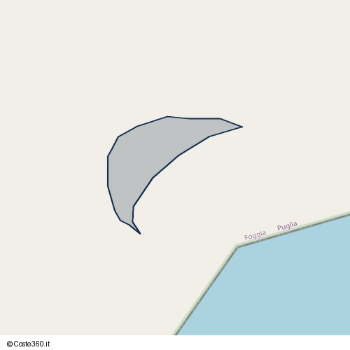 Posizione della spiaggia Spiaggia nei pressi di SS89, Mattinata