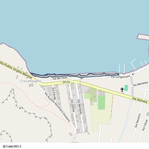 Posizione della spiaggia Spiaggia nei pressi di Erice, 91016
