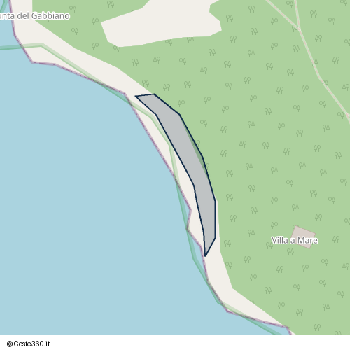 Posizione della spiaggia Spiaggia nei pressi di Via Cala di Forno, Orbetello