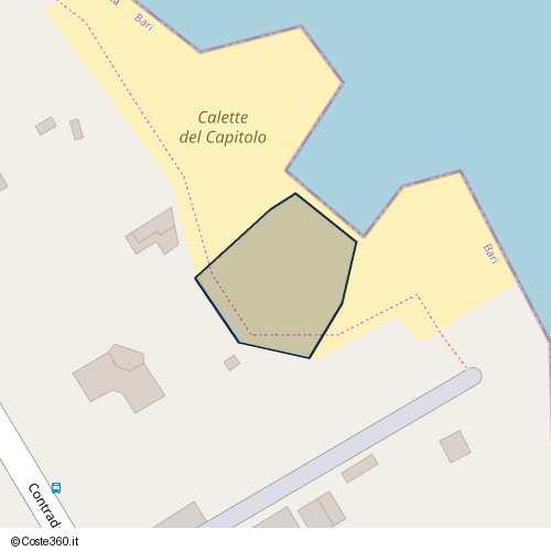 Posizione della spiaggia Spiaggia nei pressi di Monopoli