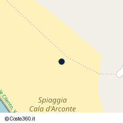 Posizione approssimativa di Spiaggia Touring Club