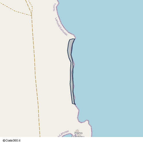 Posizione della spiaggia Spiaggia nei pressi di Località S'Utturu e S'Olia, Tertenia, 08047