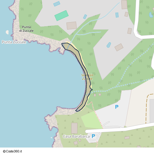 Posizione della spiaggia Spiaggia nei pressi di Capoliveri, 57031