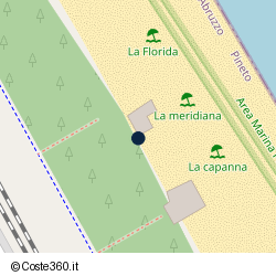 Posizione della concessione balneare Comune di Pineto, A. 2017, N. 204