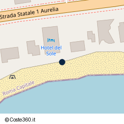 Posizione della concessione demaniale marittima Comune di Santa Marinella, A. 2021, N. 155