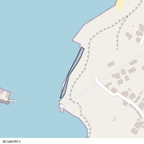 Posizione della spiaggia Spiaggia nei pressi di Monte di Procida, 80070