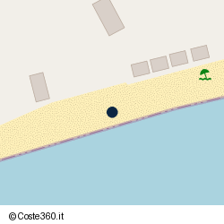 Posizione della concessione balneare Comune di Terracina, A. 2015, N. TE-242