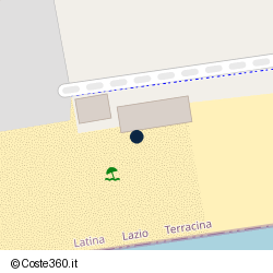 Posizione della concessione demaniale marittima Comune di Terracina, A. 2014, N. TE-144