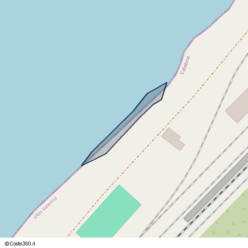 Posizione della spiaggia Spiaggia nei pressi di SS522, Pizzo, 89812