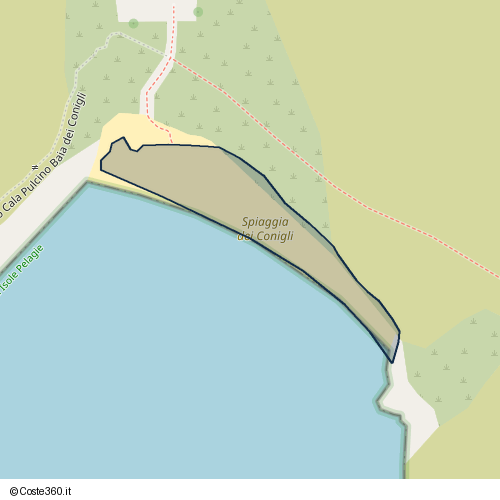 Posizione della spiaggia Spiaggia nei pressi di Strada di Ponente, 92031
