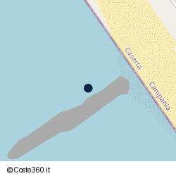 Posizione della concessione demaniale marittima Comune di Castel Volturno, A. 2008, N. 39