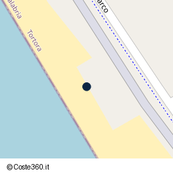 Posizione della concessione balneare Comune di Tortora, A. 2008, N. 06