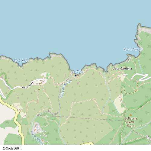 Posizione della spiaggia Spiaggia nei pressi di Via la Conca 3, Marciana, 57030