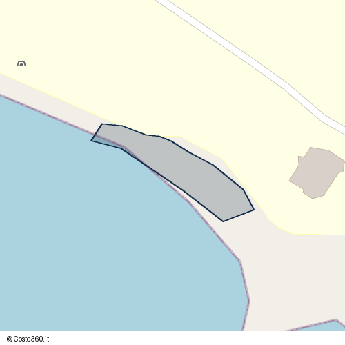 Posizione della spiaggia Spiaggia nei pressi di Strada Statale 1 Aurelia, Boccelle, Civitavecchia, 00053
