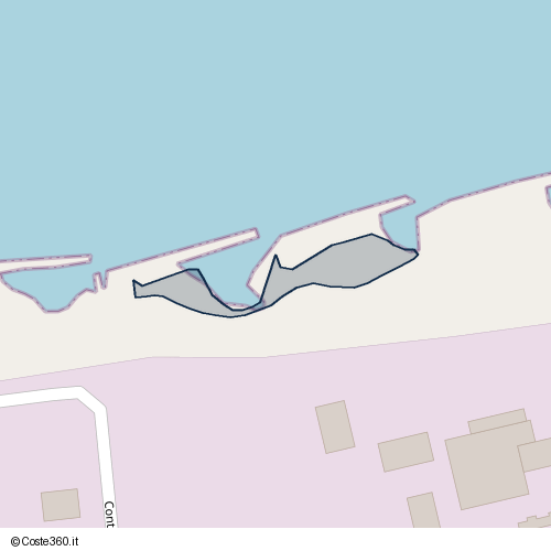 Posizione della spiaggia Spiaggia nei pressi di Contrada Canne Masche, Termini Imerese, 90018