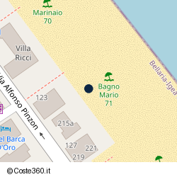 Posizione approssimativa di Bagno Mario 71 Igea Marina