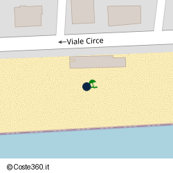 Posizione della concessione demaniale marittima Comune di Terracina, A. 2014, N. TE-135