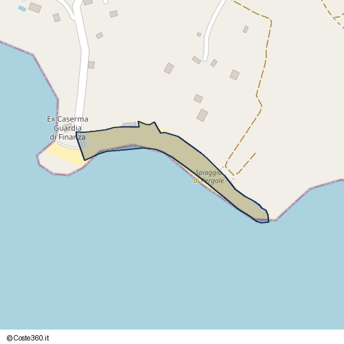 Posizione della spiaggia Spiaggia nei pressi di Via Caserma di Finanza, Realmonte, 92010